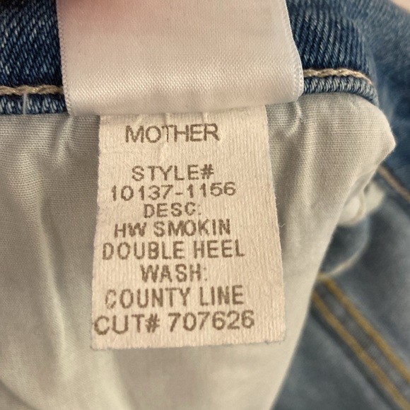 Anthropologie MOTHER The High Waisted Smokin' Double Heel Straight Leg Jeans - Picture 12 of 13